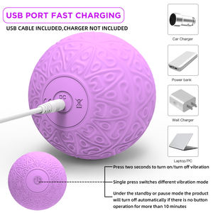 Deep Tissue Fitness Massager USB Rechargeable 10 Vitesses Portable Électrique Vibrant Corps Balle De <span class=keywords><strong>Massage</strong></span> - Product Image 3