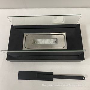 Moderne Décoratif Rectangulaire Extérieur Portable Véritable Feu <span class=keywords><strong>Cheminée</strong></span> Lumière Chauffe BBQ Grills mini foyer - Product Image 5