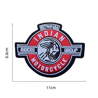 Écussons brodés thermocollants pour vêtements de motards indiens, à coudre sur les chapeaux, sacs, vestes de motard, manteaux, badges décoratifs