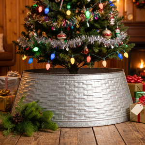 AK Laiton Attrayant Métal Arbre De Noël Collier Argent Fini Fabriqué À La Main Arbre Collier Pour La Décoration Intérieure/Ornements De Noël - Product Image 3