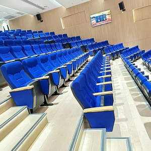 Les pieds pliables en plastique PP de style moderne sont utilisés pour les chaises dans les salles de théâtre scolaires, les auditoriums et les amphithéâtres universitaires. - Product Image 1