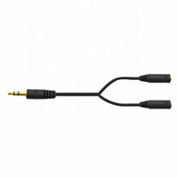 Câble répartiteur audio 3,5 mm en Y, 1 mâle vers 2 femelles, adaptateur stéréo AUX pour casque, écouteurs, ordinateur portable, tablette, haut-parleur