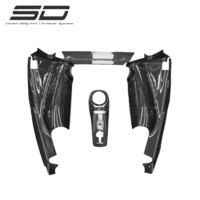 Cache-moteur en fibre de carbone style OEM Hotter SD avec couvercle de verrouillage pour kit carrosserie Ferrari F8 (Coupé), directement de l'usine, haute performance