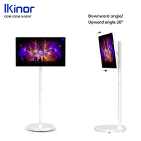 Televisor Portátil Inteligente con Pantalla Táctil de 21.5 Pulgadas, 1080P HD, 128G, Android 13, con Cámara Integrada, Táctil de 10 Puntos, 75Hz, 16.7 Millones de Colores