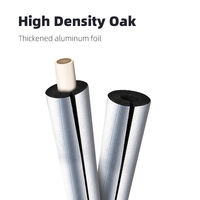 Funas Tube d'isolation en mousse en aluminium auto-adhésif de 30mm d'épaisseur certifié ISO pour une protection efficace des canalisations thermiques et froides