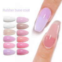 Vernis à ongles en gel de base en caoutchouc 36 couleurs, logo personnalisé, haute qualité, UV LED, vernis à ongles en gel de base en caoutchouc nude