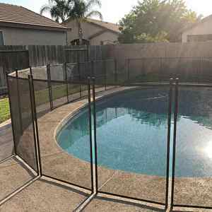 Clôture de piscine en métal amovible, portable, fine, en maille d'aluminium, personnalisée, <span class=keywords><strong>pour</strong></span> piscine - Product Image 1