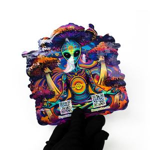 3.5 Gram Special Shape Waterproof Mylar <b>Bags</b> <b>Heat</b> <b>Seal</b> Zipper Custom Die Cut 3.5G-28G Sizes Window Box for Smoking Package TB1 - Product Image 4