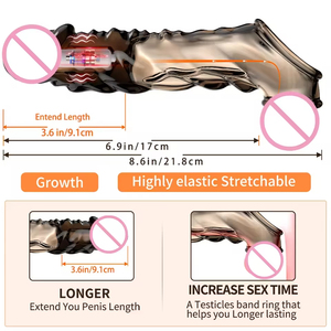 Aav Tpe bahan <span class=keywords><strong>Penis</strong></span> realistis lengan dapat digunakan kembali dildo kondom Extender <span class=keywords><strong>Penis</strong></span> memperbesar penundaan ejakulasi getar lengan <span class=keywords><strong>Penis</strong></span> - Product Image 2