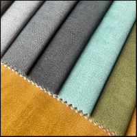 Tissu de velours tricoté imprimé non brillant pour canapé et rideaux, ignifuge, imperméable et respirant