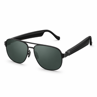 Lunettes intelligentes avec double caméra, lecteur de musique, commande tactile, haut-parleur intégré, charge Type-C, pliables, objectif 65 mm