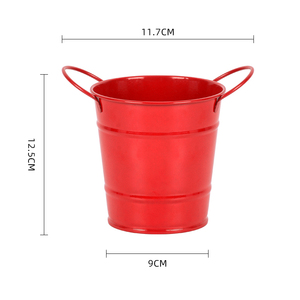 <span class=keywords><strong>Pot</strong></span> <span class=keywords><strong>de</strong></span> fleurs décoratif d'intérieur en fer galvanisé écologique, nouveau style, <span class=keywords><strong>petit</strong></span> seau à fleurs, prix abordable - Product Image 4
