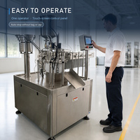 Machine de capsulage automatique de poches souples de bureau pour liquides et pâtes (jus, sauces, produits de lessive, eau pure, vernis à ongles)