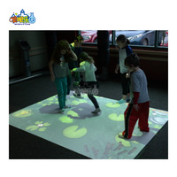 Jeu d'intérieur de projection de sol 3D interactif AR populaire pour la maison jardin Playhouse maternelle parc de trampoline en métal pour enfants