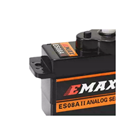 Mini servo analogique EMAX ES08A II 9g 1,8kg/cm avec engrenages en nylon pour avions RC, modèles d'avions 3D à voilure fixe, pièces de modélisme RC