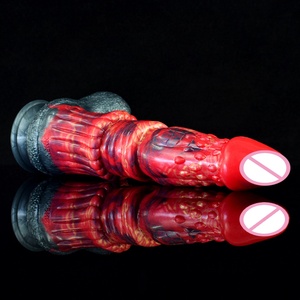 FAAK 26.5 cm Big Liquid Silicone <b>Dildo</b> with Suction Cup Animal Penis Female Sex Toys China Wholesaler - Product Image 2
