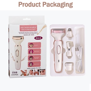 Depiladora 4 en 1 Recargable para Mujer, Recortadora de Vello Nasal, Depiladora Corporal, Recortadora de Cejas, Depiladora Eléctrica de Seguridad - Product Image 6