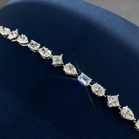 Bracelet tennis en or blanc massif 18K 14K 10K plaqué rhodium, diamants certifiés IGI, diamants de laboratoire, styles de bijoux tendance, design de créateur