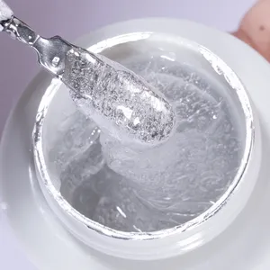 KODIES-Colle d'extension transparente en fibre de verre pour manucure française, pour ongles cassés, logo personnalisé - Product Image 1