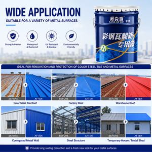 Pintura de Renovación para Techos Metálicos, Revestimiento Antioxidante, Impermeable y Ecológico para Tejas de Acero de Color - Product Image 5