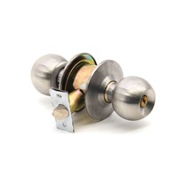 Serrure à levier tubulaire en acier inoxydable de qualité américaine, sans clé, 60 mm, Cerradura De Pomo Chapa, cylindre de porte, serrure à bille