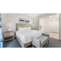Maßgefertigte Moderne Luxus-Hotelzimmer-Sets Europäischer Stil Melamin-Platten Wasserbeständige Umweltfreundliche Langlebige Möbel 5 Sterne