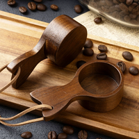 Cuillère à café expresso en bois de noyer Cuillère à mesurer pour accessoire de dosage pour thé Café Sucre