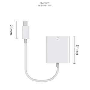 Lector de Tarjetas SD USB C para USB-C Tipo C, Compatible con Tarjetas de Memoria SD y TF, Adaptador, Visor de Fotos de Cámara de Caza, Plug and Play - Product Image 2