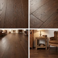 Plancher en bois d'ingénierie en chêne blanc résistant à l'humidité avec noyau multicouche pour une utilisation extérieure et en sous-sol