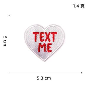 NODA New Colors Iron on Sweet Words love Heart Patches for Lovers - Product Image 5