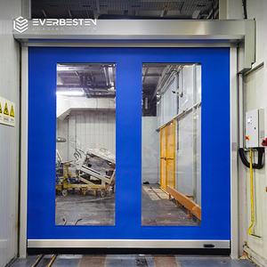 Puerta Rápida Enrollable Everbesten de Alta Velocidad <span class=keywords><strong>Sin</strong></span> Barras Antiviento para Uso en Centros Logísticos y Fábricas Interiores - Product Image 1