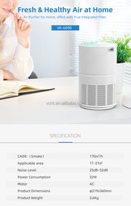 เครื่องฟอกอากาศอัจฉริยะรุ่นใหม่ คุณภาพสูง ใช้งานผ่านแอป Tuya พร้อม Wifi  ตัวกรอง H13 สำหรับวางบนโต๊ะ ใช้ในบ้าน - Product Image 5