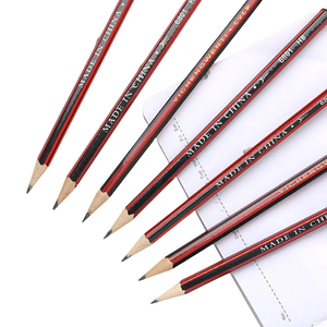 Fournitures en vrac personnalisées imprimées en bois personnalisées <span class=keywords><strong>blanc</strong></span> é<span class=keywords><strong>cole</strong></span> noir dans des crayons Logo Mini crayon Esu - Product Image 1