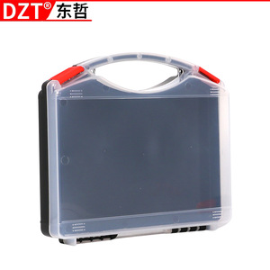 Dzt Hardware Accessories <b>Box</b> 8 Compartments Plastic Portable <b>Tool</b> Crate For Repair And Carpentry Use - Product Image 1