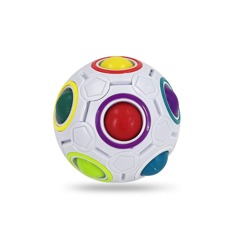 Rainbow Balls, White [Color Box Packaging]