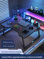 Bureau d'ordinateur portable ergonomique pliable pour lit - Table d'étude portable avec emplacement pour tablette et porte-gobelet