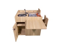 Cuisinière de voyage moderne en acier inoxydable 304 pour caravane, camping-car, camion, cuisine, camping, fourgon, boîte de camping
