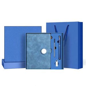 Promotion Gift Custom Logo A5 Round Button <b>Notebook</b> Gift Box for Business Meeting & School Use - Product Image 3