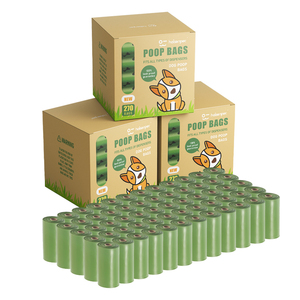 Sacs à déjections canines biodégradables en vrac avec logo imprimé, en amidon de maïs, pour <span class=keywords><strong>chien</strong></span>, portables - Product Image 1