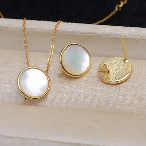 Crochet d'oreille en argent S925 fait main avec longue chaîne de perles, chaîne simple pour femme, bricolage, chaîne suspendue, plateau vide, accessoire, modèle 2057 - Product Image 1