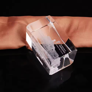 <strong>Custom</strong> 3D Laser Etched <strong>Crystal</strong> <strong>Blank</strong> Craft Gifts Clear <strong>Crystal</strong> Glass Cube <strong>Block</strong> for Logo Engraving - Product Image 2