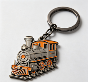 Porte-clés en métal émaillé personnalisé, porte-clés de dessin animé, souvenir en acier inoxydable, cadeau - Product Image 2