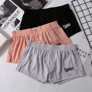 Calzoncillos bóxer clásicos de nailon y elastano ajustados para hombre, ropa interior transpirable de punto de fábrica de Zhongshan - Product Image 5