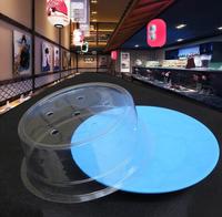 Couvercle en plastique pour Sushi Plat Cuisine Outil Buffet Convoyeur Réutilisable Transparent Gâteau Plaque Alimentaire Couverture Restaurant Accessoires