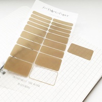 Feuilles d'autocollants transparents personnalisés pour agenda hebdomadaire, rappels et planificateur, pour carnets et journaux