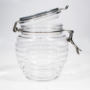 Pot de stockage hermtique 600ml 20 oz, en plastique, en forme de crochet vide, logo personnalisé, avec haut à clip - Product Image 3