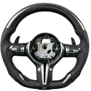 Automotive Leather Carbon Fiber Steering Wheel For BMW F30 F20 E90 E91 E92 E93 X5 E70 X6 E71 E81 E87