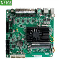 NOUVELLE carte mère OEM Intel N5105 NAS MINI ITX Quad Cores 4 ports Ethernet 2*M.2 6*SATA DDR4 Carte mère de serveur NAS 17x17cm