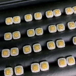 Pendientes de Diamantes Amarillos Naturales de 0.5CT en Oro Puro de 18K, Oro Real Au750, Joyería de Moda para Mujeres, Señoritas y Niñas, Gran Venta Xinfly - Product Image 5