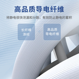 Cleanroom Thigh Boots With Zipper Closure White Low-<b>top</b> Blue High-<b>top</b> Antistatic <b>PVC</b> Sole For Electronics Factories - Product Image 5